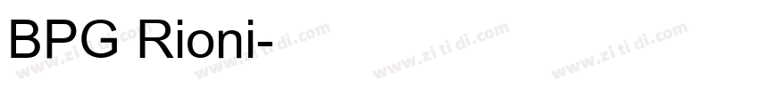 BPG Rioni字体转换